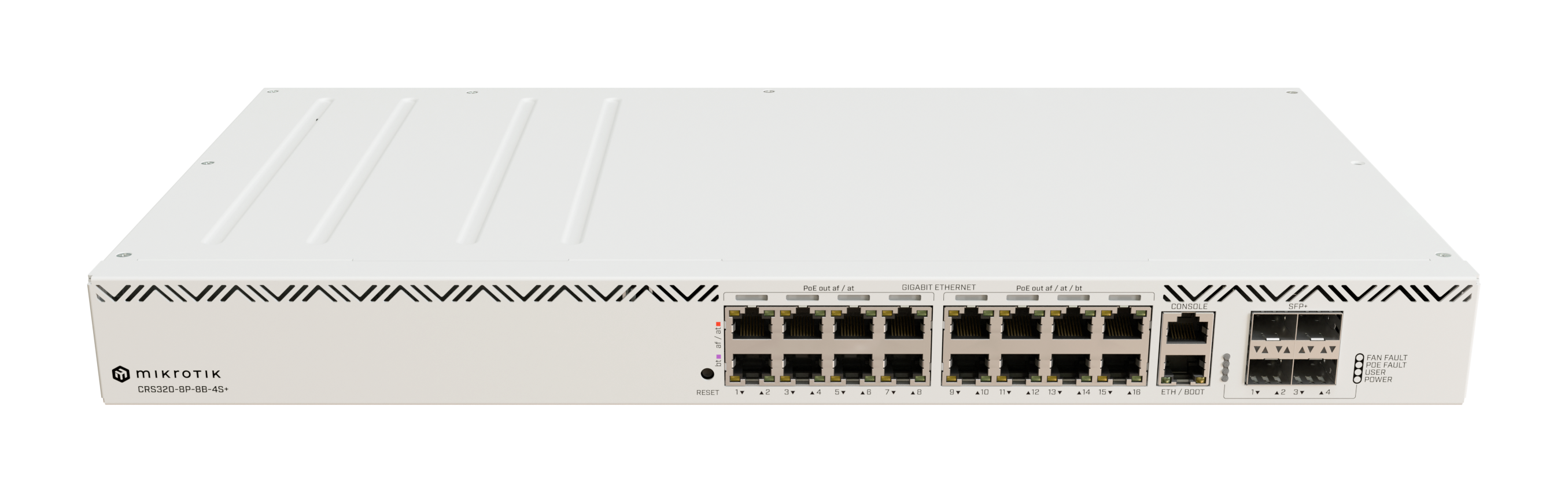 Mikrotik CRS320-8P-8B-4S+RM | High-Power PoE++ 802.3af/at/bt Switch - FGTECH STORE