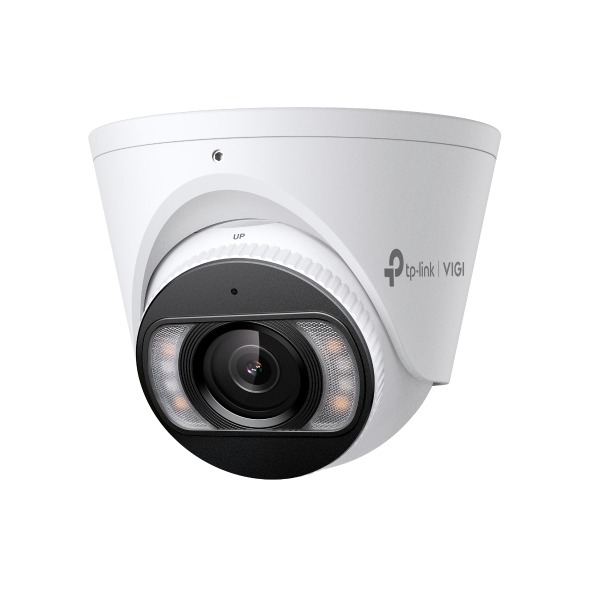 TP Link VIGI InSight S485 8MP IP 4K Ultra HD People & Vehicle Analytics and Full Color Two Way Audio Turret Network Camera