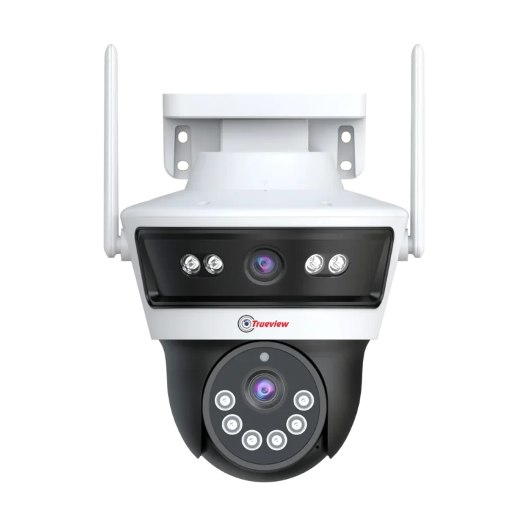 TrueView 2+2MP 4G Smart Linkage, Dual Monitoring, Active Defence Siren and light, Motion Tracking, Inbuilt Mic, Dual Lens Pan/Tilt Camera T18201-A
