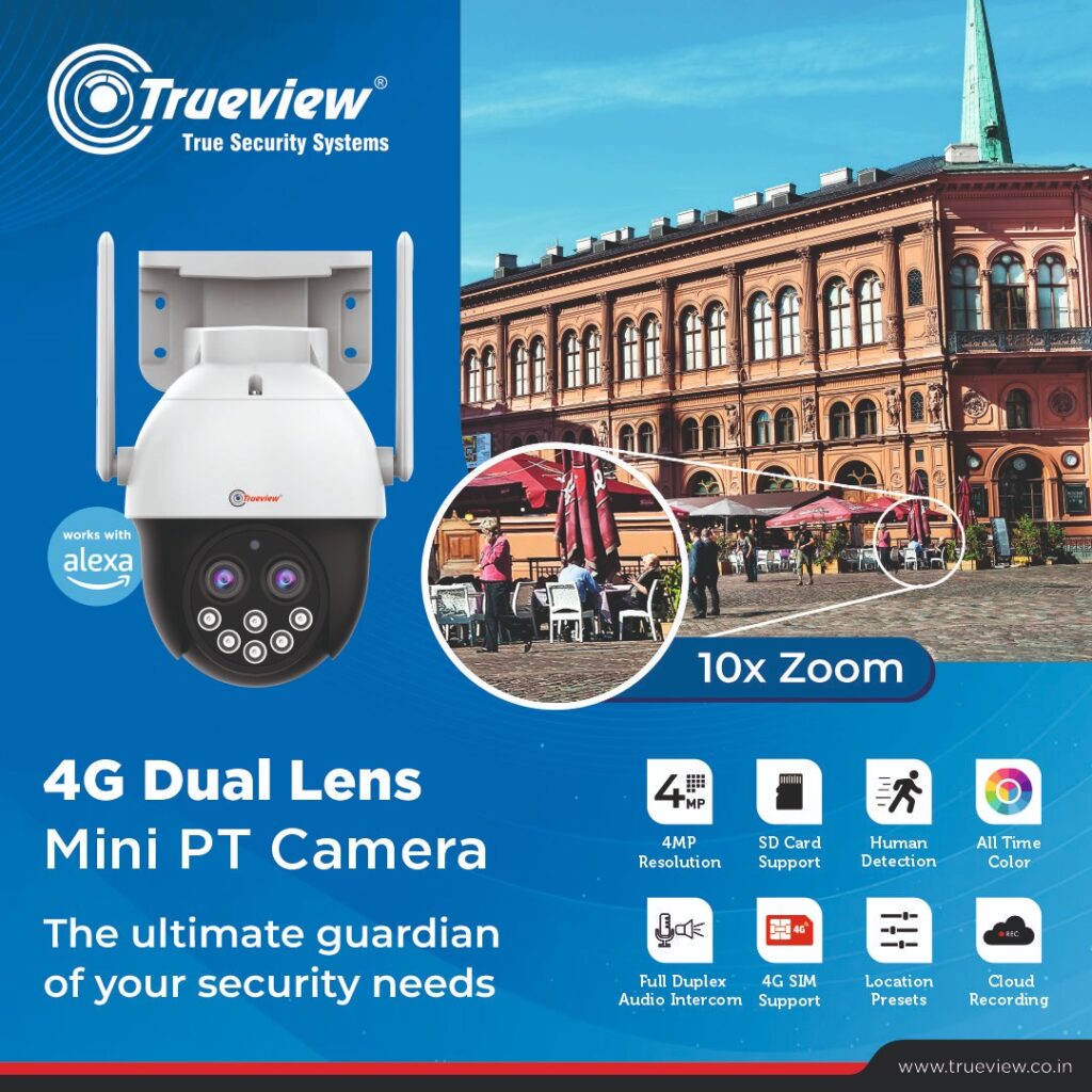 TrueView 4MP Smart, Strobe Siren, Motion Tracking, Inbuilt Mic, All ...