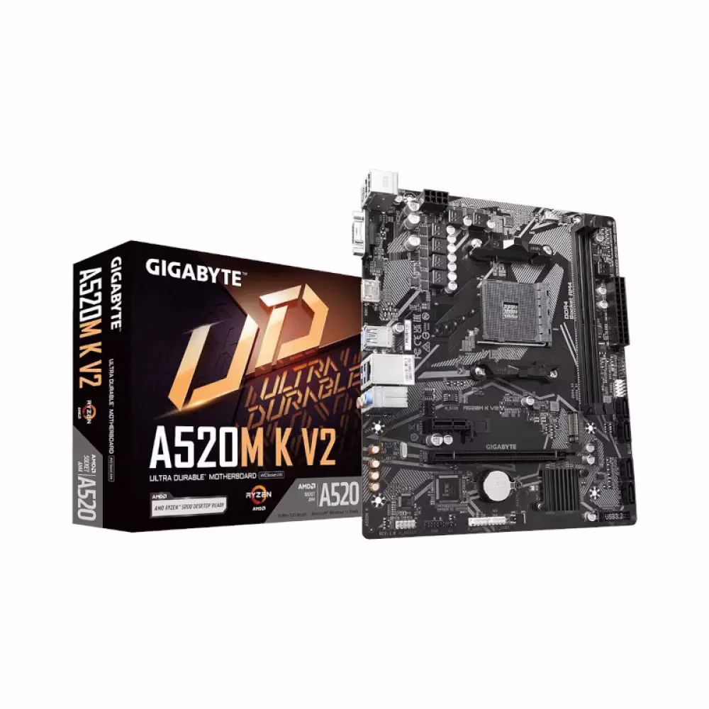 Gigabyte A520M K V2 AMD AM4 Micro ATX Motherboard (Model A520M K V2)