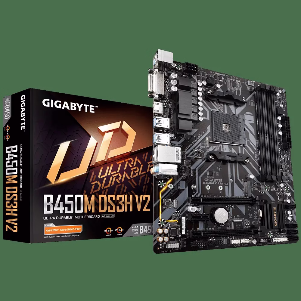 Gigabyte B450M DS3H V2 AMD AM4 Motherboard