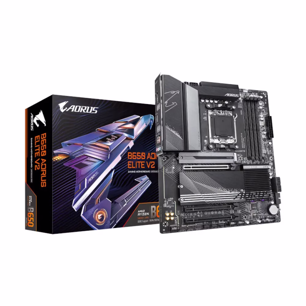 Gigabyte B650 Aorus Elite V2 AM5 ATX Motherboard (Model: B650 AORUS ELITE V2)