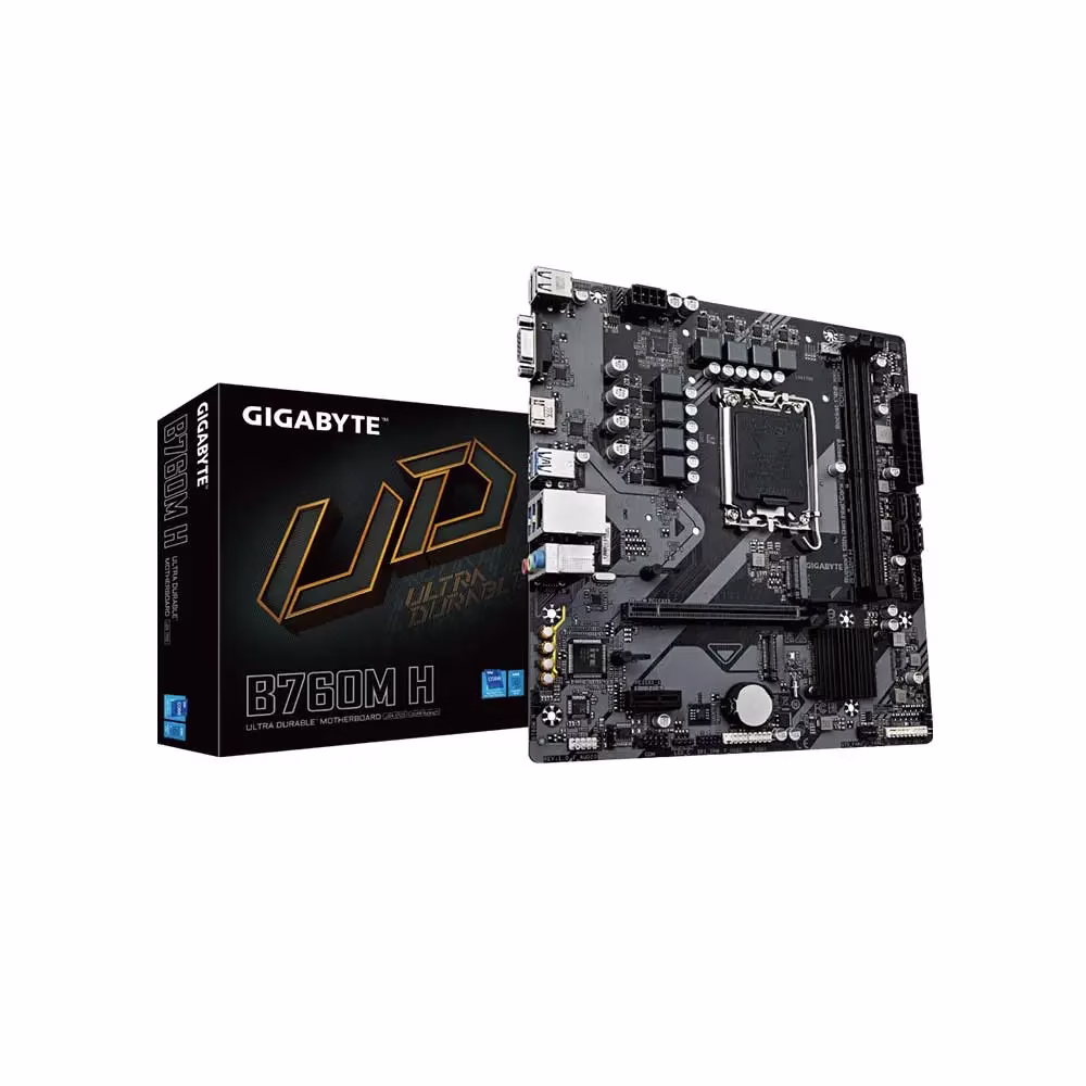 Gigabyte B760M H LGA1700 Micro ATX Motherboard (Model B760M H)